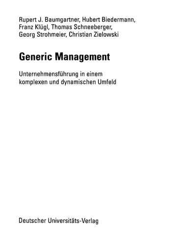 Tapa de Generic Management