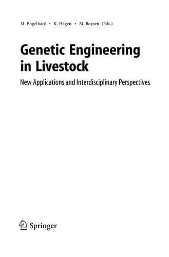 Tapa de Genetic Engineering in Livestock