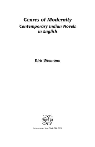 Tapa de Genres of modernity