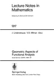 Tapa de Geometric aspects of functional analysis