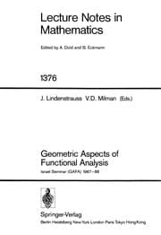 Tapa de Geometric aspects of functional analysis