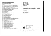 Tapa de Geometry of algebraic curves