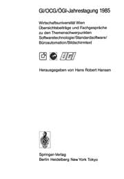 Tapa de GI/OCG/ÖGI-Jahrestagung 1985
