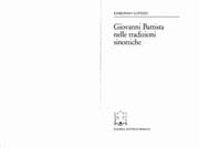 Tapa de Giovanni Battista nelle tradizioni sinottiche