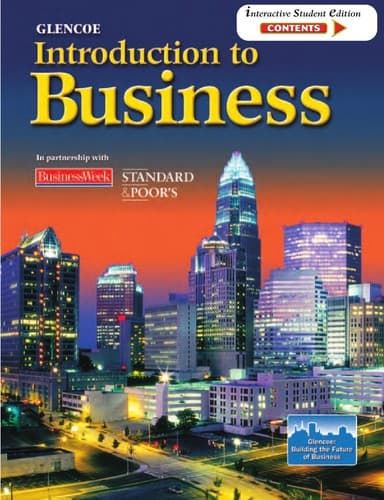 Tapa de Glencoe introduction to business