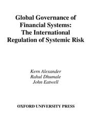 Tapa de Global governance of financial systems