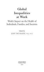 Tapa de Global inequalities at work