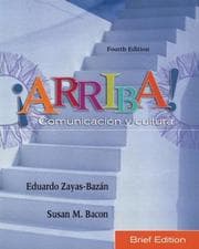 Tapa de ¡Arriba! Comunicacin y cultura, Brief Edition (4th Edition) (Arriba)