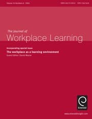 Tapa de The workplace as a learning environment