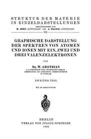 Tapa de Graphische Darstellung der Spektren von Atomen und Ionen mit ein, zwei und drei Valenzelektronen