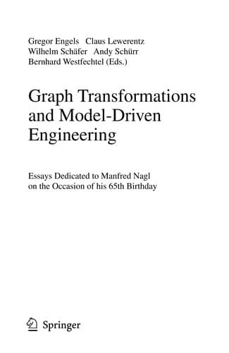 Tapa de Graph Transformations and Model-Driven Engineering