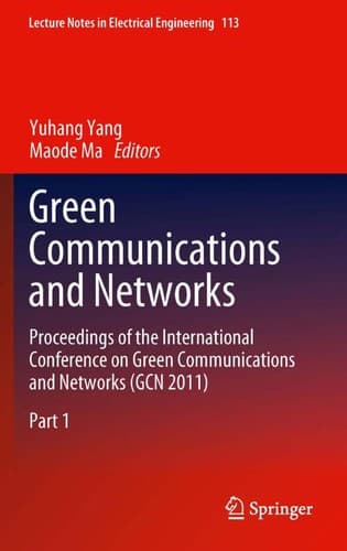 Tapa de Green Communications and Networks