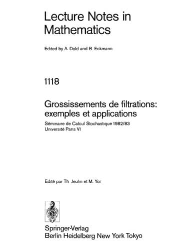 Tapa de Grossissements de filtrations