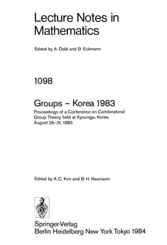 Tapa de Groups-Korea 1983