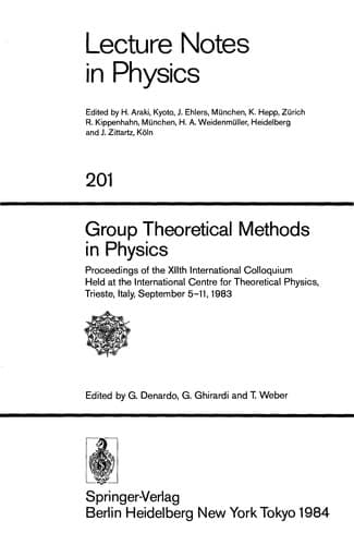 Tapa de Group theoretical methods in physics