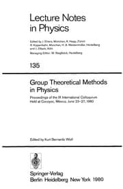Tapa de Group theoretical methods in physics