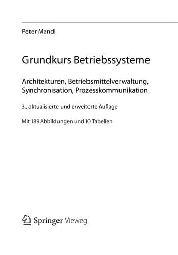 Tapa de Grundkurs Betriebssysteme