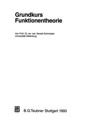 Tapa de Grundkurs Funktionentheorie