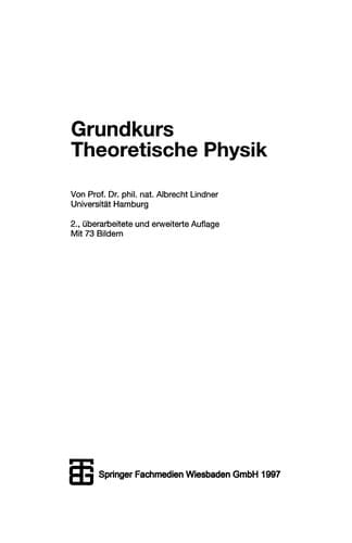 Tapa de Grundkurs Theoretische Physik
