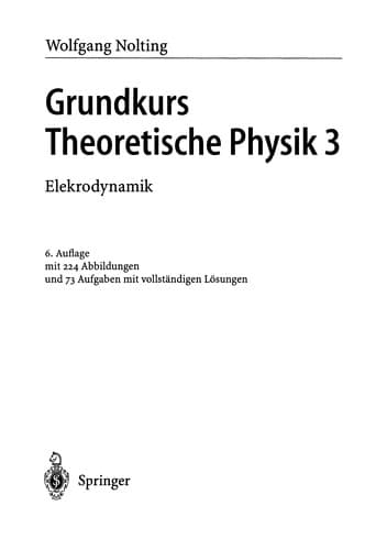 Tapa de Grundkurs Theoretische Physik