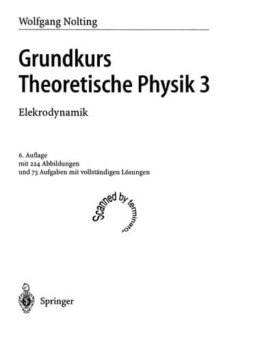 Tapa de Grundkurs theoretische Physik