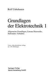Tapa de Grundlagen der Elektrotechnik