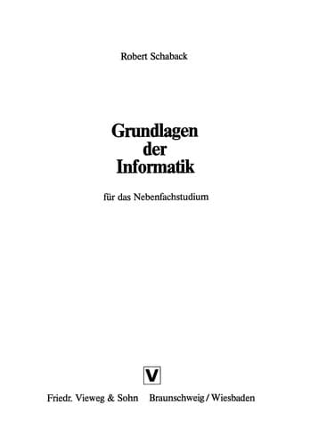 Tapa de Grundlagen der Informatik
