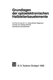 Tapa de Grundlagen der optoelektronischen Halbleiterbauelemente