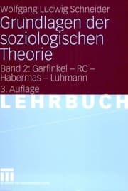 Tapa de Grundlagen Der Soziologischen Theorie