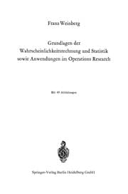 Tapa de Grundlagen der Wahrscheinlichkeitsrechnung und Statistik sowie Anwendungen im Operations Research