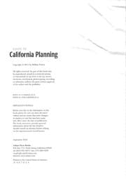 Tapa de Guide to California Planning