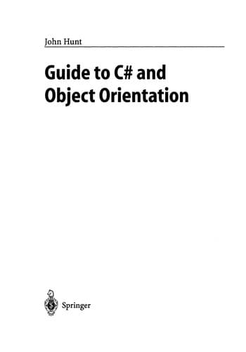 Tapa de Guide to C♯ and Object Orientation