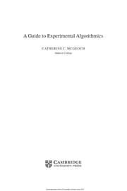 Tapa de A guide to experimental algorithmics