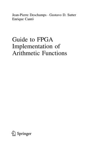 Tapa de Guide to FPGA Implementation of Arithmetic Functions
