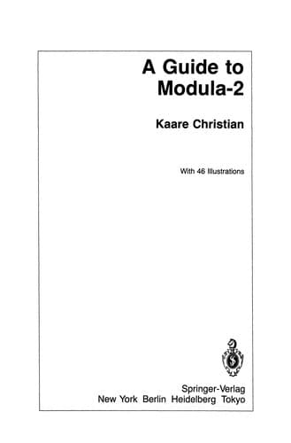 Tapa de A Guide to Modula-2