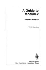 Tapa de A Guide to Modula-2