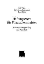 Tapa de Haftungsrecht für Finanzdienstleister