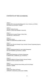 Tapa de Handbook of asset and liability management