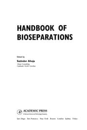Tapa de Handbook of bioseparations