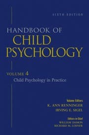 Tapa de Handbook of child psychology