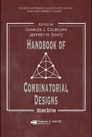Tapa de Handbook of combinatorial designs