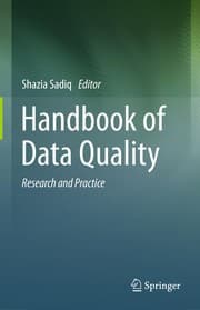 Tapa de Handbook of Data Quality