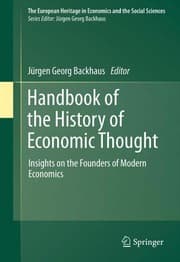Tapa de Handbook of the history of economic thought