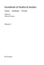 Tapa de Handbook of medieval studies