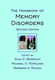 Tapa de The handbook of memory disorders