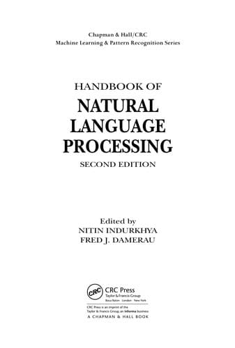 Tapa de Handbook of natural language processing