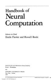 Tapa de Handbook of neural computation