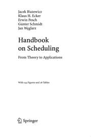 Tapa de Handbook on Scheduling