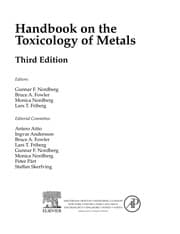 Tapa de Handbook on the toxicology of metals