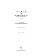 Tapa de Handbook of psychology